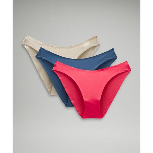 – Wundermost Bikini-Unterwäsche mit mittelhohem Bund aus Ultra-Soft Nulu 3er-Pack für Frauen – Khaki – Größe XS - lululemon - Modalova