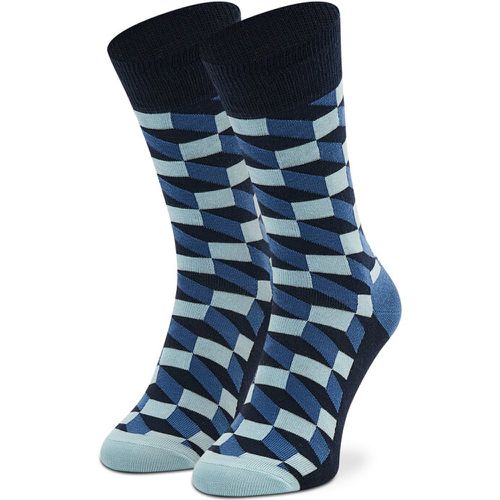 Calzini lunghi unisex - FIO01-6050 Blu scuro - Happy Socks - Modalova