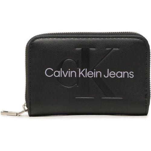 Portafoglio piccolo da donna - Sculpted Med Zip Around Mono K60K607229 0GJ - Calvin Klein Jeans - Modalova