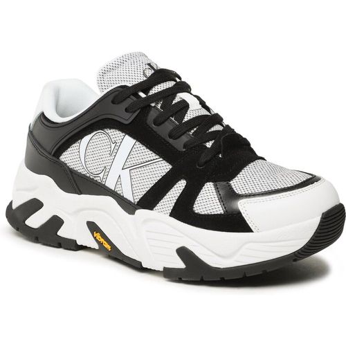 Sneakers - Chunky Runner Vibram Lth Mix YM0YM00719 Bright White/Black YBR - Calvin Klein Jeans - Modalova