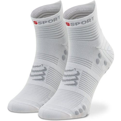 Calzini lunghi unisex - Pro Racing Socks V4.0 Run Low XU00047B_010 White/Alloy - Compressport - Modalova