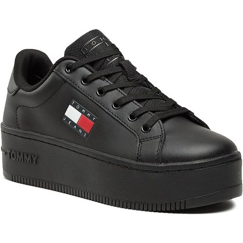 Sneakers - Tjw Flatform Ess EN0EN02426 Triple Black BDS - Tommy Jeans - Modalova