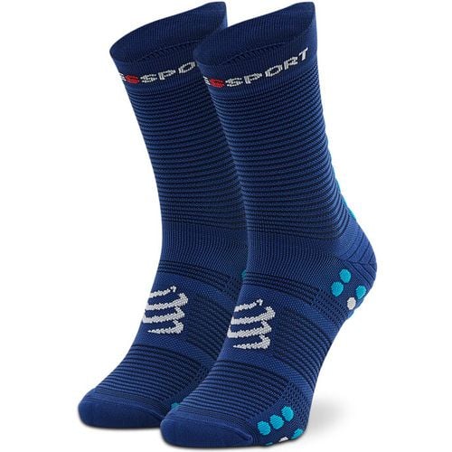 Calzini lunghi unisex - Pro Racing Socks V4.0 Run High XU00046B_533 Sodalite/Fluo Blue - Compressport - Modalova