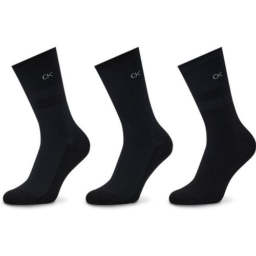 Set di 3 paia di calzini lunghi da donna - 701219848 Black 002 - Calvin Klein - Modalova