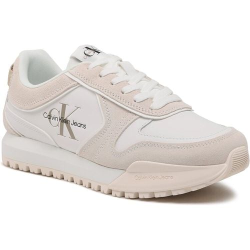 Sneakers - Toothy Runner Irregular Lines YM0YM00624 White/Ancinet White 0LA - Calvin Klein Jeans - Modalova