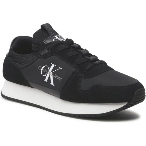 Sneakers - Runner Sock Laceup Ny-Lth YM0YM00553 Black 01H - Calvin Klein Jeans - Modalova
