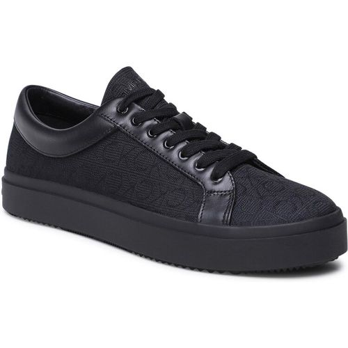 Sneakers - Low Top Lace Up Mono Jq HM0HM00975 Black Mono Jacquard 0GK - Calvin Klein - Modalova