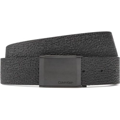 Cintura da uomo - Beveled Plaque Tonal Mono 35mm K50K510373 BAX - Calvin Klein - Modalova