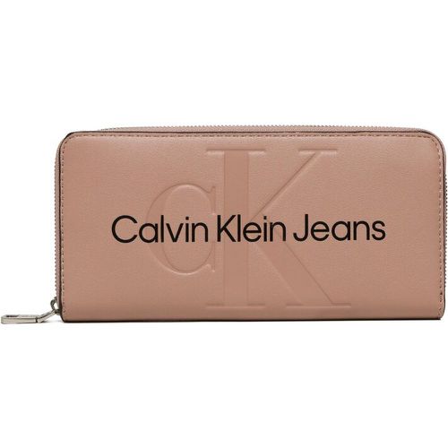 Portafoglio grande da donna - Sculpted Zip Around Mono K60K610358 TQU - Calvin Klein Jeans - Modalova