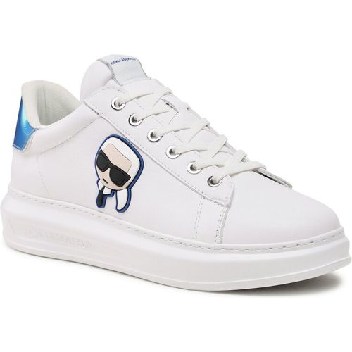 Sneakers - KL52530G White Lthr w/Blue - Karl Lagerfeld - Modalova
