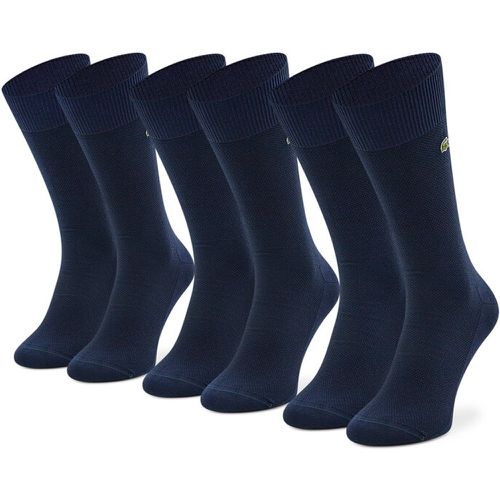 Set di 3 paia di calzini lunghi unisex - RA4261 Navy Blue 166 - Lacoste - Modalova