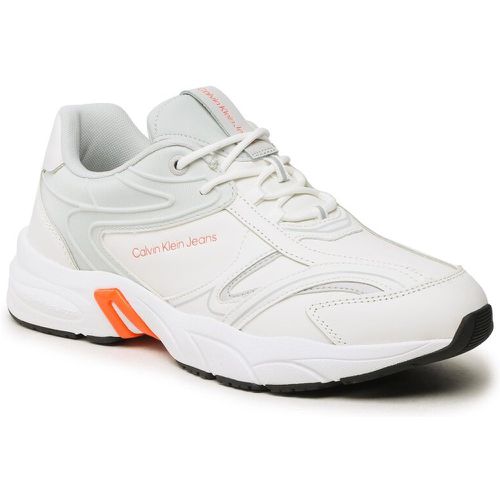 Sneakers - Retro Tennis High/Low Frequency YM0YM00637 White/Oyster Mushroom/Firecracker 0LG - Calvin Klein Jeans - Modalova