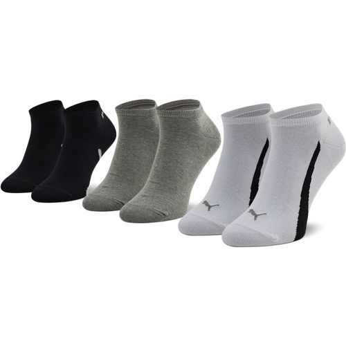Set di 3 paia di calzini corti unisex - 907951 02 White/Grey/Black - Puma - Modalova
