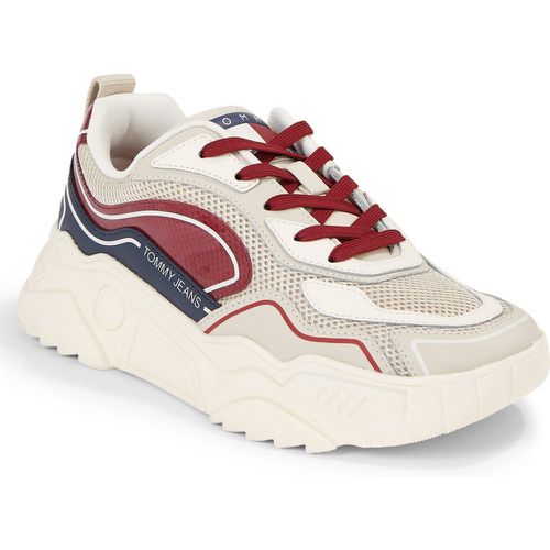 Sneakers - Tjw Chunky Runner Monocolor Lc EN0EN02263 Rouge/Twilight Navy/Bleached Stone XJS - Tommy Jeans - Modalova