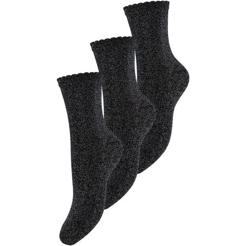 Set di 3 paia di calzini lunghi da donna - Sebby 17114641 Black - Pieces - Modalova