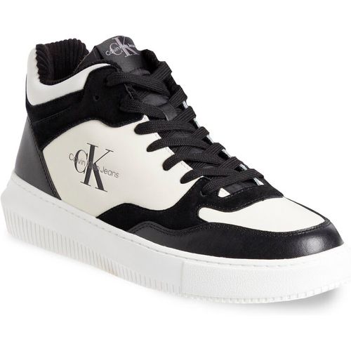 Sneakers - Chunky Mid Cupsole Coui Lth Mix YM0YM00779 Black/Creamy White 00W - Calvin Klein Jeans - Modalova