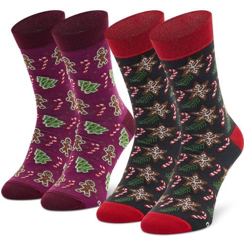 Set di 2 paia di calzini lunghi unisex - Xmas Socks Balls Adult Gifts Pak 2 Multicolore - Rainbow Socks - Modalova