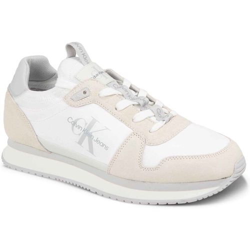 Sneakers - Runner Sock Laceup Ny-Lth YM0YM00553 Bright White/Amethyst 01W - Calvin Klein Jeans - Modalova