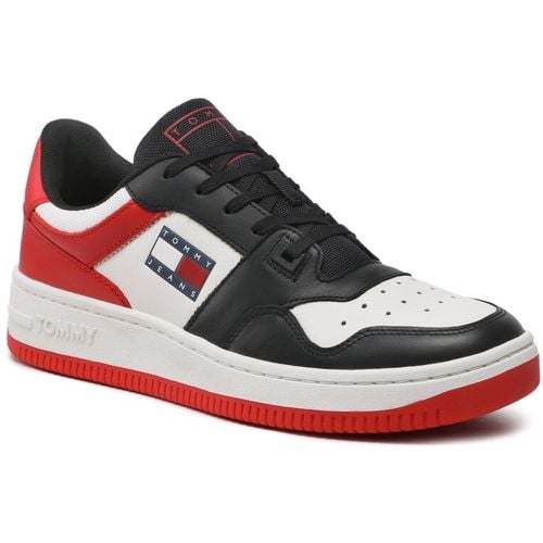 Sneakers - Basket Leather EM0EM01162 Deep Crimson XNL - Tommy Jeans - Modalova