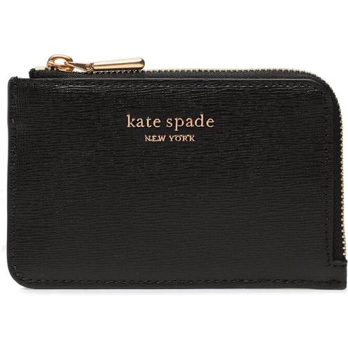 Custodie per carte di credito - Morgan Saffiano Leather Zip Ca K8919 Black 250 - Kate Spade - Modalova