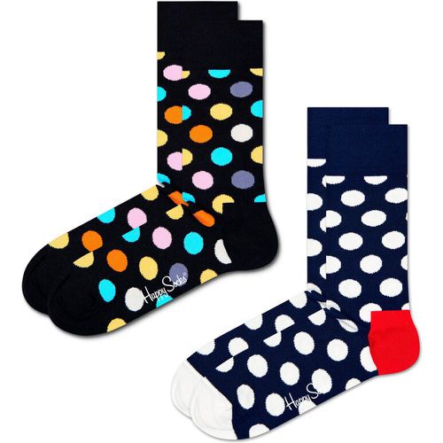 Set di 2 paia di calzini lunghi unisex - BDO02-9350 Nero - Happy Socks - Modalova