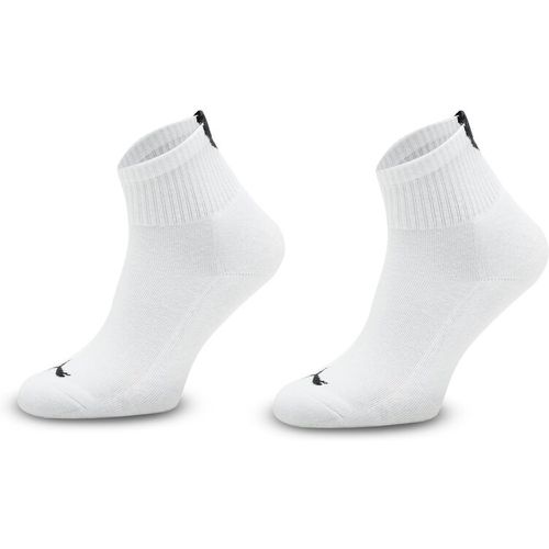 Set di 2 paia di calzini corti da donna - Women Heart Short Sock 2P 938020 White / Black 01 - Puma - Modalova