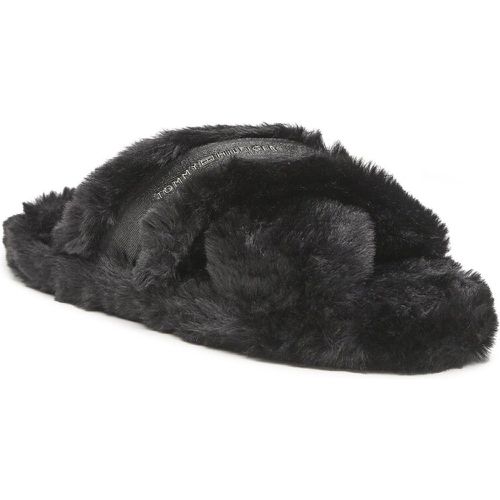 Pantofole - Fur Home Slippers Wiht Straps FW0FW06889 Black BDS - Tommy Hilfiger - Modalova