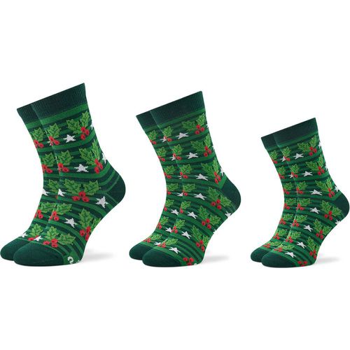 Set di 3 paia di calzini lunghi unisex - Xmas Balls Verde - Rainbow Socks - Modalova