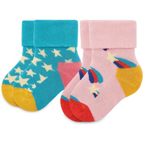 Set di 2 paia di calzini lunghi da bambini - KSST45-6300 Multicolore - Happy Socks - Modalova