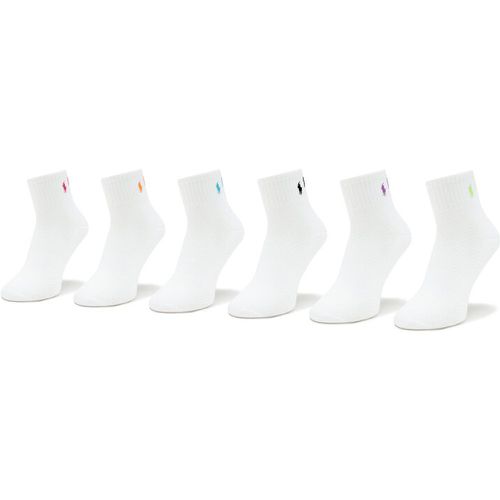 Set di 6 paia di calzini lunghi da donna - 455908151001 White - Polo Ralph Lauren - Modalova