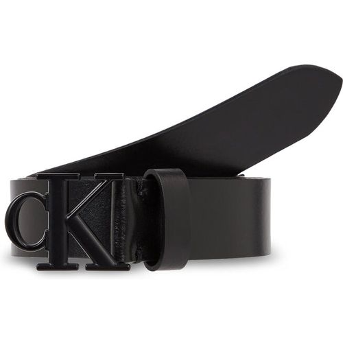Cintura da donna - Round Mono Lthr Black Belt K60K611247 Black BDS - Calvin Klein Jeans - Modalova
