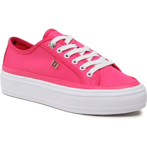 Scarpe sportive - Essential Vulc Canvas Sneaker FW0FW07459 Bright Cerise Pink T1K - Tommy Hilfiger - Modalova