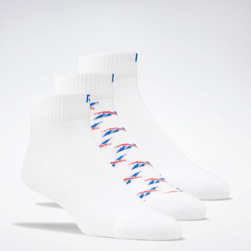 Calzini corti unisex - Classics Ankle Socks 3 Pairs GD1030 white/vector blue/vector red - Reebok - Modalova