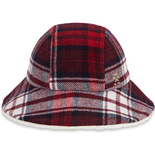 Cappello - Tommy Check Bucket Hat AW0AW15313 Space Blue DW6 - Tommy Hilfiger - Modalova