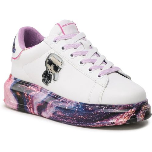 Sneakers - KL62573D White Lthr w/Lilac - Karl Lagerfeld - Modalova