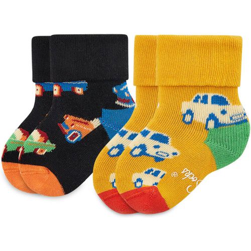Set di 2 paia di calzini lunghi da bambini - KCAR45-9300 Multicolore - Happy Socks - Modalova