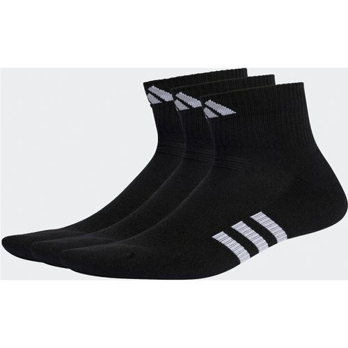 Set di 3 paia di calzini corti unisex - Performance Cushioned Mid-Cut Socks 3 Pairs IC9519 Black/Black/Black - Adidas - Modalova