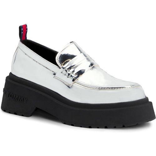 Chunky loafers - Tjw Chunky Loafer Metallic EN0EN02321 Silver 0IP - Tommy Jeans - Modalova