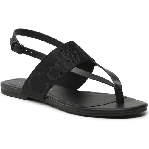 Sandali - Flat Sandal Toepost Webbing YW0YW00956 Black BDS - Calvin Klein Jeans - Modalova