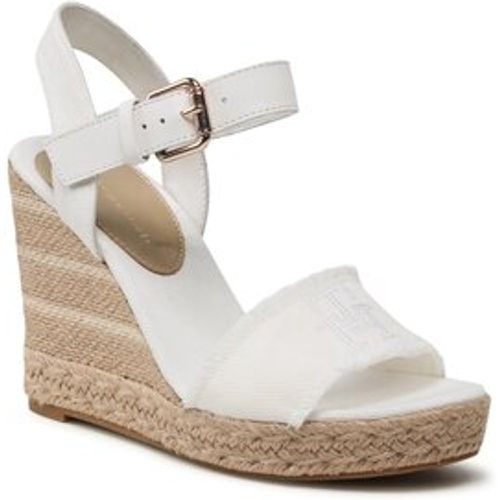 Ecru Denim Wedge Sandal FW0FW07191 - Tommy Hilfiger - Modalova