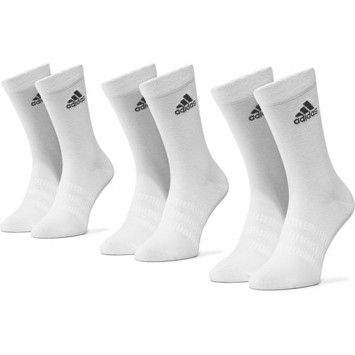 Set di 3 paia di calzini lunghi unisex Light Crew 3Pp DZ9393 White/White/White - Adidas - Modalova