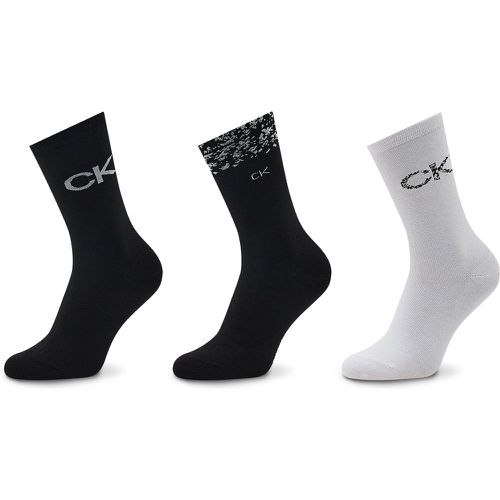 Set di 3 paia di calzini lunghi da donna 701219849 Black 002 - Calvin Klein - Modalova