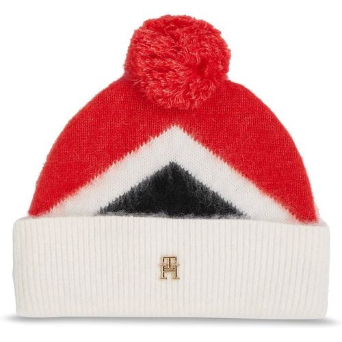 Berretto Th Evening Pompom Beanie Argyle AW0AW15305 - Tommy Hilfiger - Modalova