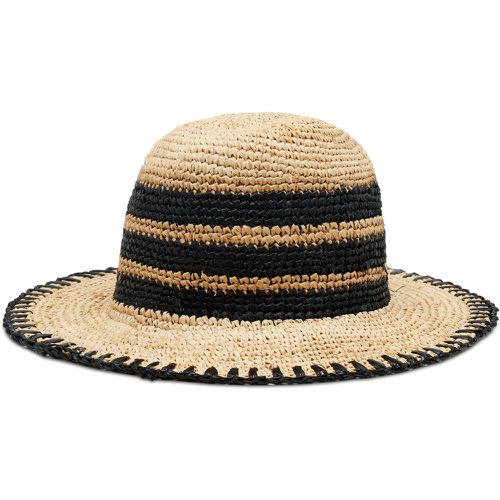 Cappello Panam Hat Black And Tan - Manebi - Modalova