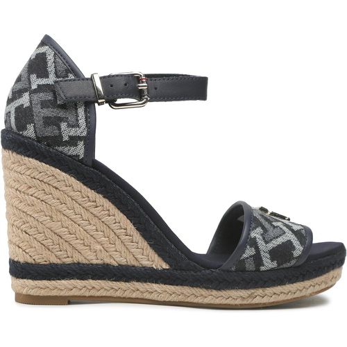 Espadrillas Th Monogram Denim Wedge FW0FW06935 - Tommy Hilfiger - Modalova