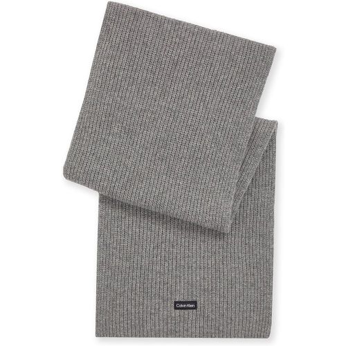 Sciarpa Daddy Wool Knit Scarf K50K510995 Ghost Gray PCD - Calvin Klein - Modalova