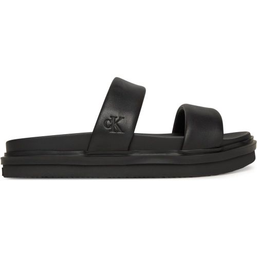 Ciabatte Flat Molded Doublebar Sandal Lth YM0YM01226 - Calvin Klein Jeans - Modalova