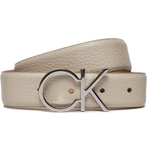 Cintura da donna Ck Logo Belt 3.0 Pebble K60K611903 Écru - Calvin Klein - Modalova