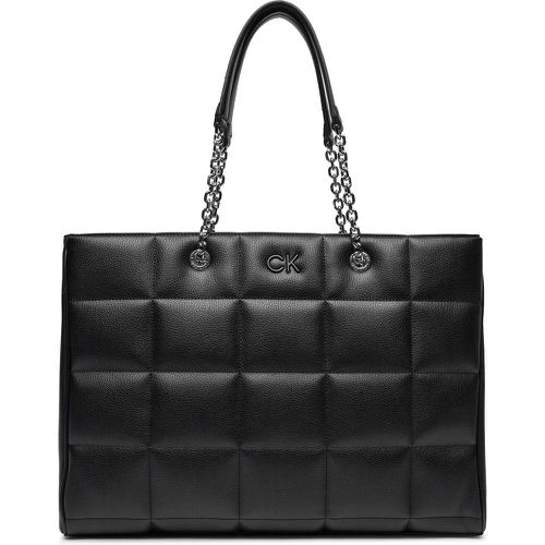 Borsetta Square Quilt Chain Shopper K60K612019 Ck Black BEH - Calvin Klein - Modalova