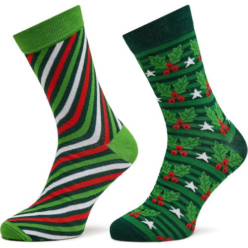 Set di 2 paia di calzini lunghi da uomo Xmas Socks Balls Adults Gifts Pak 2 - Rainbow Socks - Modalova